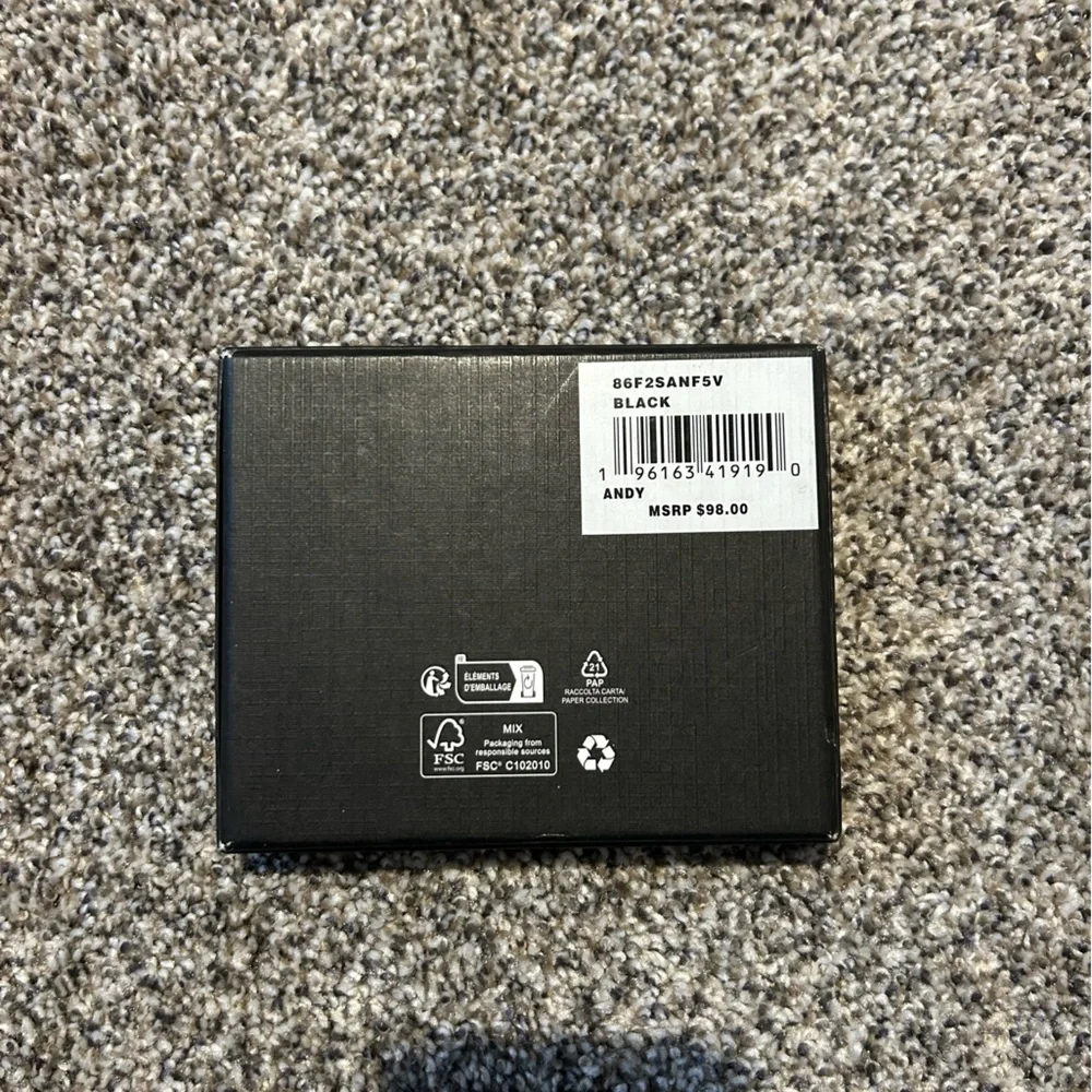 Michael Kors Men’s Black Leather Bifold